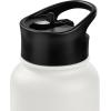 imageRetrospec Alder Insulated Water Bottle with Straw Lid ampamp Handle Cap  Stainless Steel Wide Mouth DoubleWall Vacuum Insulated Thermos  BPA Free Leakproof CanteenAbalone