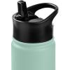 imageRetrospec Alder Insulated Water Bottle with Straw Lid ampamp Handle Cap  Stainless Steel Wide Mouth DoubleWall Vacuum Insulated Thermos  BPA Free Leakproof CanteenPistachio