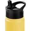 imageRetrospec Alder Insulated Water Bottle with Straw Lid ampamp Handle Cap  Stainless Steel Wide Mouth DoubleWall Vacuum Insulated Thermos  BPA Free Leakproof CanteenHoney
