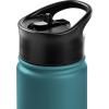 imageRetrospec Alder Insulated Water Bottle with Straw Lid ampamp Handle Cap  Stainless Steel Wide Mouth DoubleWall Vacuum Insulated Thermos  BPA Free Leakproof CanteenSuperior Blue