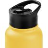 imageRetrospec Alder Insulated Water Bottle with Straw Lid ampamp Handle Cap  Stainless Steel Wide Mouth DoubleWall Vacuum Insulated Thermos  BPA Free Leakproof CanteenHoney