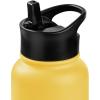 imageRetrospec Alder Insulated Water Bottle with Straw Lid ampamp Handle Cap  Stainless Steel Wide Mouth DoubleWall Vacuum Insulated Thermos  BPA Free Leakproof CanteenHoney