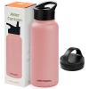imageRetrospec Alder Insulated Water Bottle with Straw Lid ampamp Handle Cap  Stainless Steel Wide Mouth DoubleWall Vacuum Insulated Thermos  BPA Free Leakproof CanteenMelon