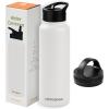 imageRetrospec Alder Insulated Water Bottle with Straw Lid ampamp Handle Cap  Stainless Steel Wide Mouth DoubleWall Vacuum Insulated Thermos  BPA Free Leakproof CanteenAbalone