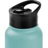 imageRetrospec Alder Insulated Water Bottle with Straw Lid ampamp Handle Cap  Stainless Steel Wide Mouth DoubleWall Vacuum Insulated Thermos  BPA Free Leakproof CanteenBlue Ridge