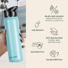 imageRetrospec Alder Insulated Water Bottle with Straw Lid ampamp Handle Cap  Stainless Steel Wide Mouth DoubleWall Vacuum Insulated Thermos  BPA Free Leakproof CanteenBlue Ridge