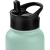 imageRetrospec Alder Insulated Water Bottle with Straw Lid ampamp Handle Cap  Stainless Steel Wide Mouth DoubleWall Vacuum Insulated Thermos  BPA Free Leakproof CanteenPistachio