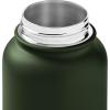 imageRetrospec Alder Insulated Water Bottle with Straw Lid ampamp Handle Cap  Stainless Steel Wide Mouth DoubleWall Vacuum Insulated Thermos  BPA Free Leakproof CanteenOlive Drab