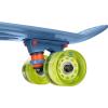 imageRetrospec Quip Mini Cruiser Skateboard 225quot Classic Retro Plastic Cruiser Complete Skateboard with ABEC 7 Bearings and PU Wheels Compact Board wGrippy Molded Waffle DeckMarine Blue