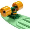 imageRetrospec Quip Mini Cruiser Skateboard 225quot Classic Retro Plastic Cruiser Complete Skateboard with ABEC 7 Bearings and PU Wheels Compact Board wGrippy Molded Waffle DeckLark Green