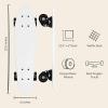 imageRetrospec Quip Mini Cruiser Skateboard 225quot Classic Retro Plastic Cruiser Complete Skateboard with ABEC 7 Bearings and PU Wheels Compact Board wGrippy Molded Waffle DeckDomino