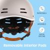 imageRetrospec Remi Adult Bike Helmet for Men ampamp Women  Bicycle Helmet for Commuting Road Biking Skating with Adjustable DialMatte Bone With Adjustable Dial