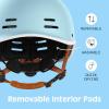 imageRetrospec Remi Adult Bike Helmet for Men ampamp Women  Bicycle Helmet for Commuting Road Biking Skating with Adjustable DialMatte Cool Mint With Adjustable Dial
