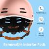 imageRetrospec Remi Adult Bike Helmet for Men ampamp Women  Bicycle Helmet for Commuting Road Biking Skating with Adjustable DialRose Gold With Adjustable Dial