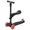 imageRetrospec Chipmunk Plus Kids Kick Scooter 3 Years  Height Adjustable 3 Wheel Scooters  Learn to Steer Foldable Seat LED Lights ampamp NoSlip DeckLadybug