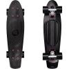 imageRetrospec Quip Mini Cruiser Skateboard 225quot Classic Retro Plastic Cruiser Complete Skateboard with ABEC 7 Bearings and PU Wheels Compact Board wGrippy Molded Waffle DeckBlack