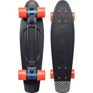 imageRetrospec Quip Mini Cruiser Skateboard 225quot Classic Retro Plastic Cruiser Complete Skateboard with ABEC 7 Bearings and PU Wheels Compact Board wGrippy Molded Waffle DeckEl Diablo