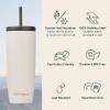 imageRetrospec Arroyo Stainless Steel Tumbler with Lid and Straw  Reusable Insulated Tumbler Cup  Iced Coffee Travel Mug  Double Walled Thermal TumblersMatte Abalone