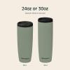 imageRetrospec Arroyo Stainless Steel Tumbler with Lid and Straw  Reusable Insulated Tumbler Cup  Iced Coffee Travel Mug  Double Walled Thermal TumblersMatte Pistachio