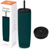 imageRetrospec Arroyo Stainless Steel Tumbler with Lid and Straw  Reusable Insulated Tumbler Cup  Iced Coffee Travel Mug  Double Walled Thermal TumblersMatte Superior Blue