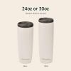 imageRetrospec Arroyo Stainless Steel Tumbler with Lid and Straw  Reusable Insulated Tumbler Cup  Iced Coffee Travel Mug  Double Walled Thermal TumblersMatte Abalone