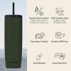imageRetrospec Arroyo Stainless Steel Tumbler with Lid and Straw  Reusable Insulated Tumbler Cup  Iced Coffee Travel Mug  Double Walled Thermal TumblersMatte Olive Drab