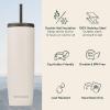 imageRetrospec Arroyo Stainless Steel Tumbler with Lid and Straw  Reusable Insulated Tumbler Cup  Iced Coffee Travel Mug  Double Walled Thermal TumblersMatte Abalone