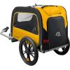 imageRetrospec Rover Waggin Pet Bike Trailer  Small ampamp Medium Sized Dogs Bicycle Carrier  Foldable Frame with 16 Inch Wheels  NonSlip Floor ampamp Internal LeashSun