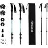 imageRetrospec Solstice Hiking Poles for Men ampamp Women  Adjustable and Collapsible Lightweight Walking ampamp Trekking Sticks  Aluminum wCork or Foam GripWinter Mint