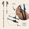 imageRetrospec Solstice Hiking Poles for Men ampamp Women  Adjustable and Collapsible Lightweight Walking ampamp Trekking Sticks  Aluminum wCork or Foam GripSlate