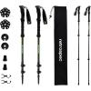 imageRetrospec Solstice Hiking Poles for Men ampamp Women  Adjustable and Collapsible Lightweight Walking ampamp Trekking Sticks  Aluminum wCork or Foam GripMatte Forest