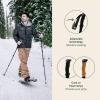 imageRetrospec Solstice Hiking Poles for Men ampamp Women  Adjustable and Collapsible Lightweight Walking ampamp Trekking Sticks  Aluminum wCork or Foam GripMatte Black