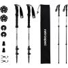 imageRetrospec Solstice Hiking Poles for Men ampamp Women  Adjustable and Collapsible Lightweight Walking ampamp Trekking Sticks  Aluminum wCork or Foam GripSlate