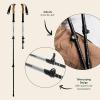 imageRetrospec Solstice Hiking Poles for Men ampamp Women  Adjustable and Collapsible Lightweight Walking ampamp Trekking Sticks  Aluminum wCork or Foam GripSlate