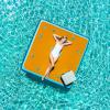 imageRetrospec Weekender Dock Inflatable Platform for Beach River Lake ampamp Pool  Recreational Floating Island Raft with NonSlip Surface  DualAction Pump ampamp Carrying Bag  7 Ft x 7 Ft