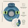 imageRetrospec Weekender Float River Tube for Lakes Rivers and Pools with 2 Cup Holders Builtin Backrest and Wrap Around Grab Rope for Easy TransportAdriatic Blue