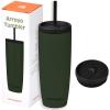 imageRetrospec Arroyo Stainless Steel Tumbler with Lid and Straw  Reusable Insulated Tumbler Cup  Iced Coffee Travel Mug  Double Walled Thermal TumblersMatte Olive Drab