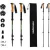 imageRetrospec Solstice Hiking Poles for Men ampamp Women  Adjustable and Collapsible Lightweight Walking ampamp Trekking Sticks  Aluminum wCork or Foam GripMatte Forest