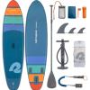 imageRetrospec Weekender Inflatable Stand Up Paddle Board Includes Paddle Pump and Accessories 106 Lightweight iSUP Puncture Resistant Inflatable Paddle Board for AdultsNavy Zion Legacy