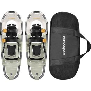 imageRetrospec Drifter Snowshoe for Men ampamp Women  Aluminum Frames ampamp a DoubleRachet Binding System  Lightweight All Terrain Snow ShoesLaurel