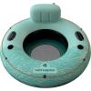 imageRetrospec Siesta Float 48quot Inflatable River Tube  HeavyDuty Water Float wBackrest ampamp Cup Holders  300 lbs  Repair Kit  Pool Lake ampamp RiverSeafoam Tide