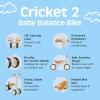 imageRetrospec Cricket 2 Baby Walker Balance Bike with 4 Wheels for Ages 1224 Months  First Birthday Gift Toddler Bicycle Toy for 1 Year Olds  Ride On Toys for Boys ampamp GirlsBaby Blue