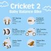 imageRetrospec Cricket 2 Baby Walker Balance Bike with 4 Wheels for Ages 1224 Months  First Birthday Gift Toddler Bicycle Toy for 1 Year Olds  Ride On Toys for Boys ampamp GirlsEggshell