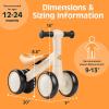imageRetrospec Cricket 2 Baby Walker Balance Bike with 4 Wheels for Ages 1224 Months  First Birthday Gift Toddler Bicycle Toy for 1 Year Olds  Ride On Toys for Boys ampamp GirlsSandcastle
