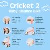 imageRetrospec Cricket 2 Baby Walker Balance Bike with 4 Wheels for Ages 1224 Months  First Birthday Gift Toddler Bicycle Toy for 1 Year Olds  Ride On Toys for Boys ampamp GirlsBaby Pink