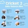imageRetrospec Cricket 2 Baby Walker Balance Bike with 4 Wheels for Ages 1224 Months  First Birthday Gift Toddler Bicycle Toy for 1 Year Olds  Ride On Toys for Boys ampamp GirlsCoyote