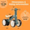 imageRetrospec Cricket 2 Baby Walker Balance Bike with 4 Wheels for Ages 1224 Months  First Birthday Gift Toddler Bicycle Toy for 1 Year Olds  Ride On Toys for Boys ampamp GirlsRainforest