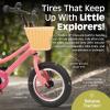 imageRetrospec Koda Kids Bike with Training Wheels  12in Toddler Bicycle for Ages 23  Lightweight Steel Frame Adjustable Seat 155185in Safety Bell ampamp Dual BrakesCotton Candy