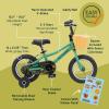 imageRetrospec Koda Kids Bike with Training Wheels  12in Toddler Bicycle for Ages 23  Lightweight Steel Frame Adjustable Seat 155185in Safety Bell ampamp Dual BrakesMantis