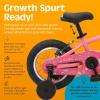 imageRetrospec Koda Kids Bike with Training Wheels  12in Toddler Bicycle for Ages 23  Lightweight Steel Frame Adjustable Seat 155185in Safety Bell ampamp Dual BrakesCotton Candy